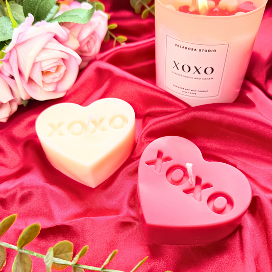 XOXO Heart Candle