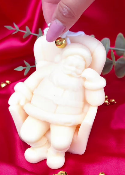 Sleepy Santa Candle